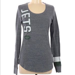 Nike l Jets Gray Long Sleeve Shirt Medium